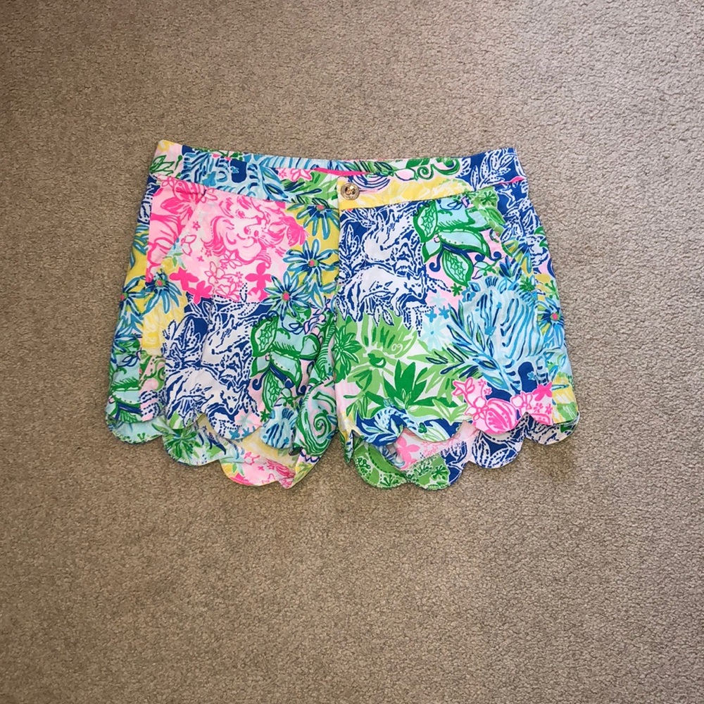 Lilly Pulitzer Buttercup Scalloped Shorts